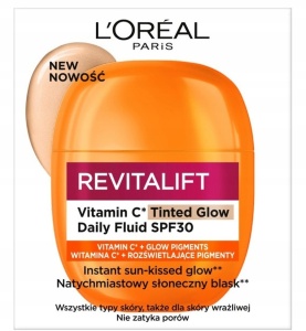 L'Oreal Revitalift VitaminC Fluid Tinted SPF30 - Fluid de zi cu vitaminaC 50ml - Img 2