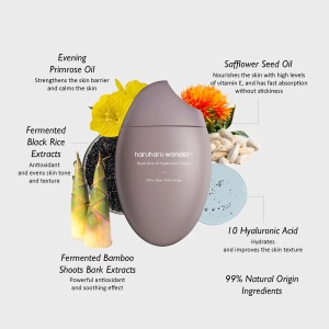 Haruharu Wonder Black Rice 10 Hyaluronic Cream - Crema de fata hidratare si hranire, 50 ml - Img 4