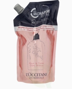 L'Occitane Cherry Blossom gel pentru dus si baie - Refill - 500ml