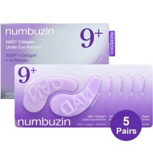 NUMBUZIN No.9 NAD+Collagen Under Eye Patches - Benzi pentru ochi cu colagen marin si niacinamida 5 perechi - Img 2