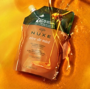 Nuxe Reve de Miel refill- Gel de dus pentru piele uscata si sensibila 400ml - Img 2