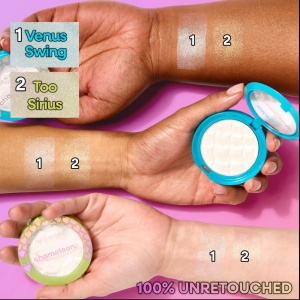 Wet N Wild Chameleon Chrome Highlightter Iluminator cu efect holografic - Venus Swing- 4,3g - Img 3