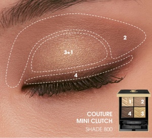 YSL Couture Mini Clutch 800 Over Ochre - Paleta farduri de ochi 4g - Img 4