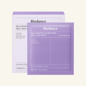 Biodance Rejuvenating Caviar PDRN Real Deep Mask - Masca tip servetel regeneranta cu caviar si PDRN 4pcsx34g