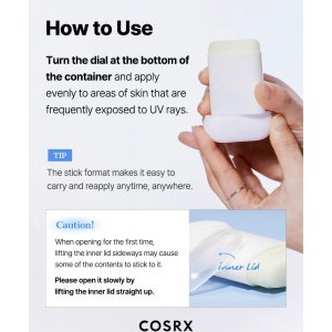 COSRX - Cosrx Airy Light Invisible Sun Stick Spf50+ PA++++ - Stick cu protectie solara - Img 7