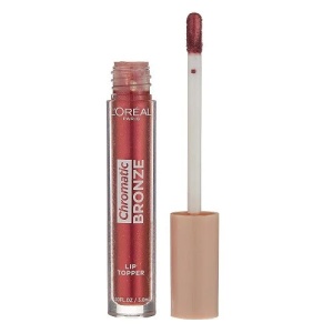 Luciu de buze metalizat L'Oréal Chromatic Bronze Lip Topper, 04 red tonic, 3 ml - Img 2