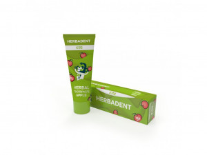 Herbadent KIDS - Pasta de dinti pentru copii cu fluor și aromă de măr - 75g