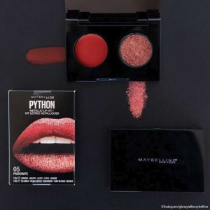 Maybelline New York Python Metallic Lip Kit, 05 Passionate - Kit ruj si fard de buze 12 g - Img 2