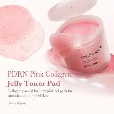 Medicube PDRN GLOW DUO - dischete tonice cu colagen si PDRN + serul Collagen Glow Jelly - Img 3