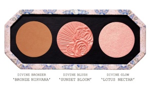 Pat McGrath Labs Divine Blush + Bronze+ Glow Trio - Face Palette - NIRVANA IN BLOOM - Paleta machiaj ten 10,3g