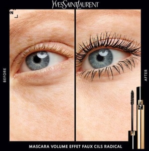 YSL Volume Effet Faux Cills Radical - Mascara pentru volum, 7.5 ml - 01 Black over black - Img 2