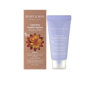 Mary & May Vegan Calendula Peptide Ageless - Masca de noapte pentru fata cu galbenele si peptide - 30g - Img 2