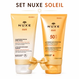 NUXE Set SOLEIL - lapte de corp SPF 50 si sampon universal after sun