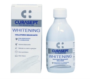 Curasept Whitening - Apa de gura pentru intretinerea albirii dintilor, fara alcool, 300ml - Img 1