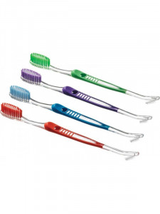 Periuta Ortodontica Dual Head V-Trim 1 Bucata Falcon (Culoare: Red)