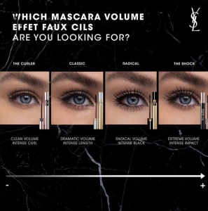 YSL Volume Effet Faux Cills Radical - Mascara pentru volum, 7.5 ml - 01 Black over black - Img 6