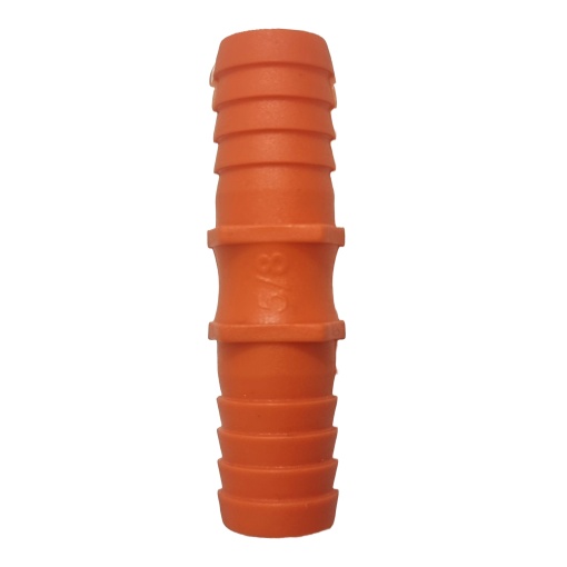 Оребрен съединител за маркуч 5/8“, двоен накрайник, pvc