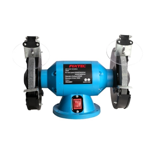 Настолен шлайф FIXTEC 8" 350W, 2950 об/мин, с колела 200мм