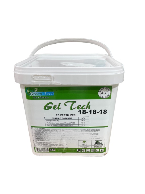 Разтворим тор gel tech 18-18-18 npk, 5кг