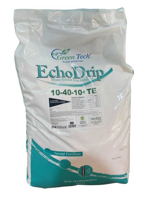 Тор 10-40-10+te echodrip тип npk, разтворим във вода