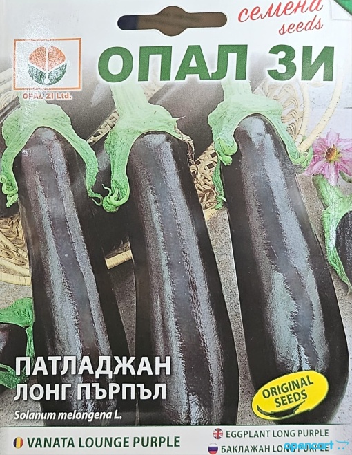 Патладжан, Семена за сорт lounge purple ранен сорт 22-25см