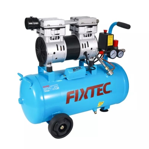 Въздушен компресор FIXTEC 1HP, 24L, без масло, преносим