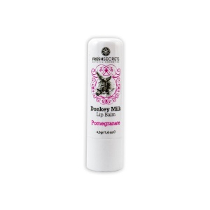 Balsam de buze cu lapte de măgăriță și rodie
