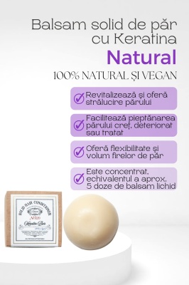 Balsam solid de păr cu Keratina - Img 3