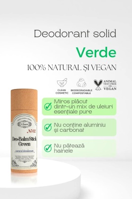 Deodorant solid 100% natural Green - Img 2