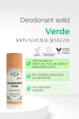 Deodorant solid 100% natural Green - Img 2