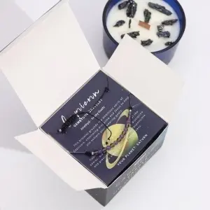Set Lumânare cu Cristale și Brățară Zodia Capricorn - Img 2