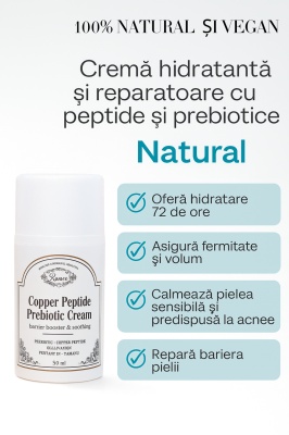 Cremă hidratantă și reparatoare cu peptide și prebiotice - Img 2