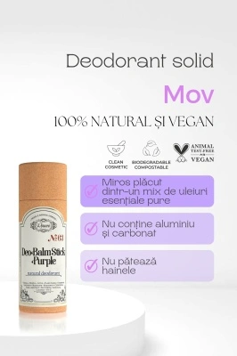 Deodorant solid 100% natural Purple - Img 2