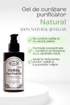 Gel de curățare purificator pentru ten gras și pori dilatați - Img 3
