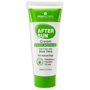 Cremă intens hidratantă după soare cu aloe vera