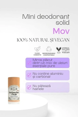 Mini deodorant solid 100% natural Purple - Img 2
