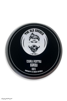 Ceară pentru barbă cu parfum de tutun și cafea 100% naturală