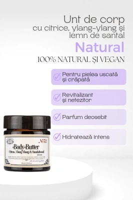 Unt de corp cu citrice, ylang-ylang și lemn de santal - Img 2