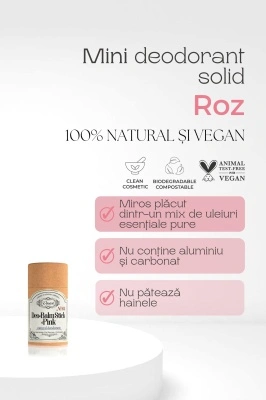 Mini deodorant solid 100% natural Pink - Img 2