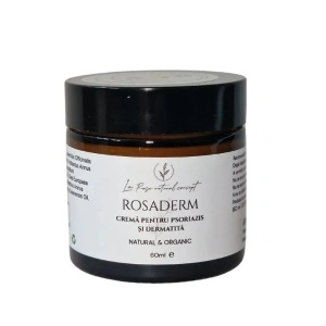 Rosaderm cremă 100% naturală pentru dermatită și psoriazis