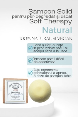 Șampon Solid Soft Therapy pentru păr degradat și păr uscat - Img 3