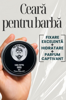 Ceară pentru barbă cu parfum de tutun și cafea 100% naturală - Img 2