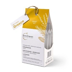 Smart Set Yellow - set 3 săpunuri naturale din ulei organic de măsline