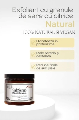 Exfoliant cu granule de sare cu citrice - Img 2