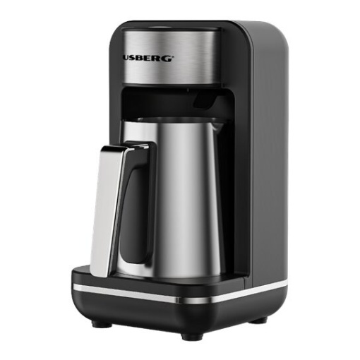 Aparat pentru preparat cafea turceasca Hausberg HB-3821IN, 400-500W, 250ml, protectie supraincalzire, termostat, Inox-Negru - Img 1