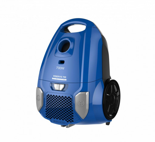 Aspirator cu sac Heinner HVC-MBL1400-V2, 700 W, sac textil, 3 L, putere variabila, HEPA 12, tub telescopic metalic, Albastru - Img 3