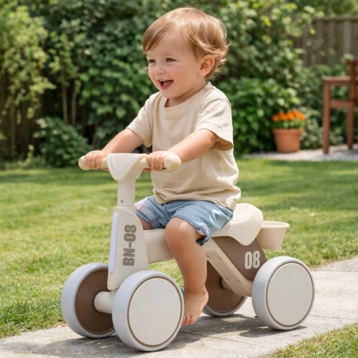 Bicicleta pentru copii cu sunete si lumina, dimensiune 55x30x45 cm, varsta 18-36 luni, greutate maxima 25 kg - Img 3