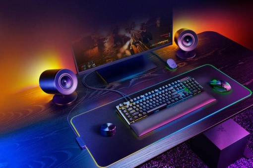 Boxe gaming, Razer Nommo V2 Pro RZ05-04740100-R3G1, Difuzor 2.1, USB, Bluetooth, RGB, Negru - Img 6