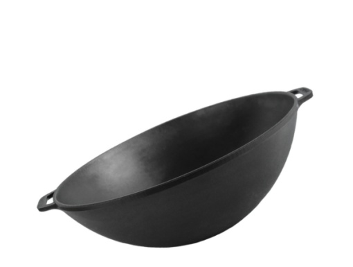 Ceaun din fonta tip wok, 36×11.5 cm, 8 L - Img 2