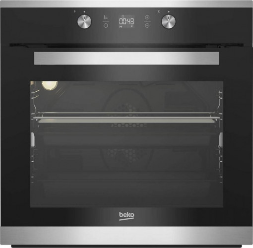 Cuptor incorporabil Beko BIM15300XPS, Electric, Autocuratare pirolitica, 71 l, Clasa A+, Grill, 3D Cooking, Inox